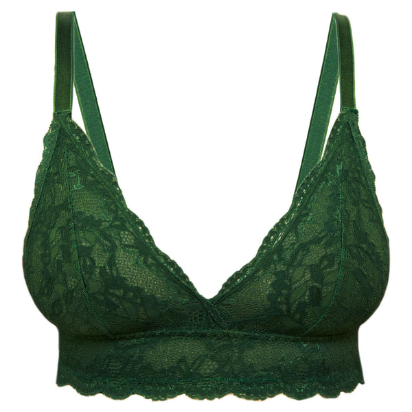 Buy Exotica Lingerie Italian Double Layered Non Wired Full Coverage  Bralette - Olive Green at Rs.599 online