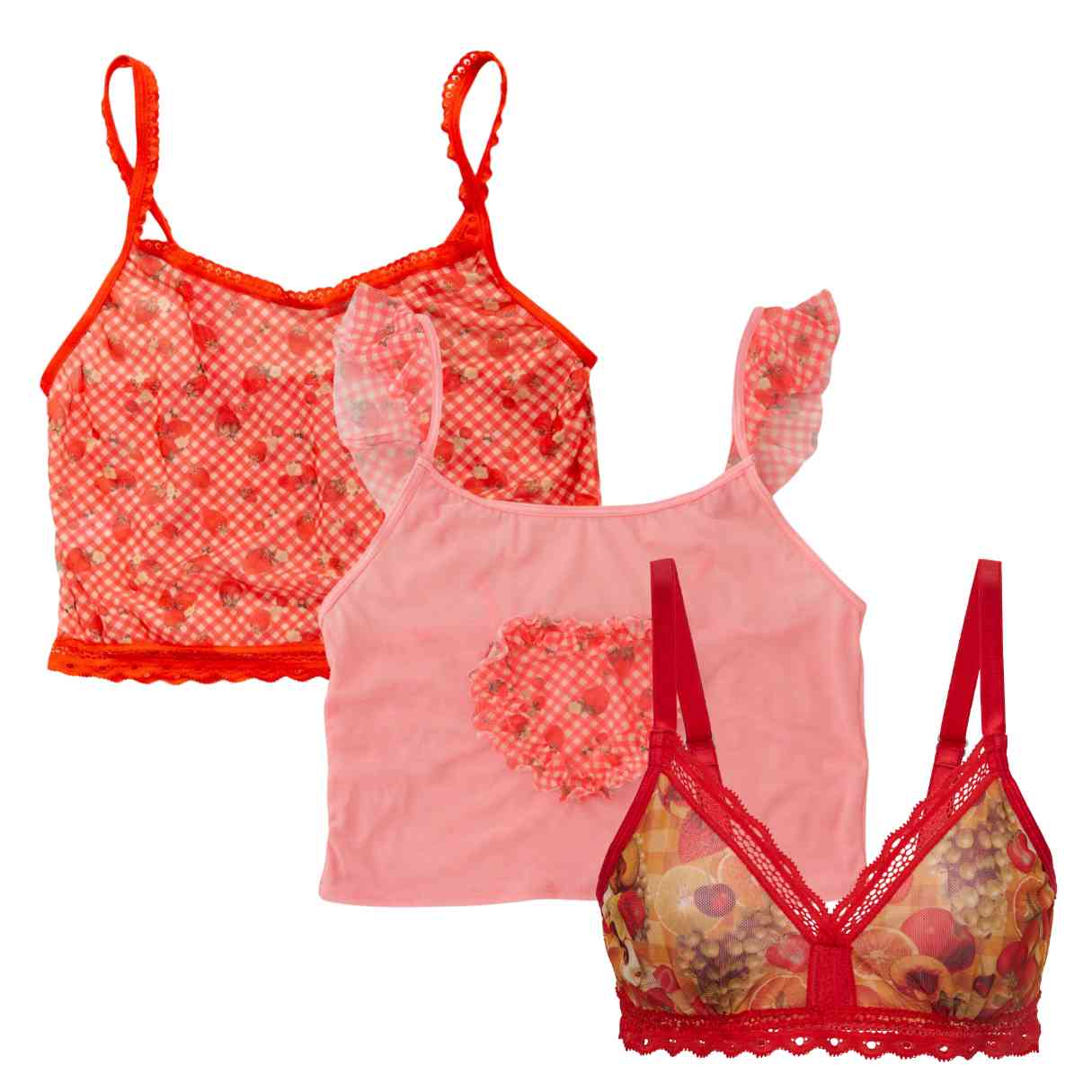 Fruit Lover's Bralette 3-Pack