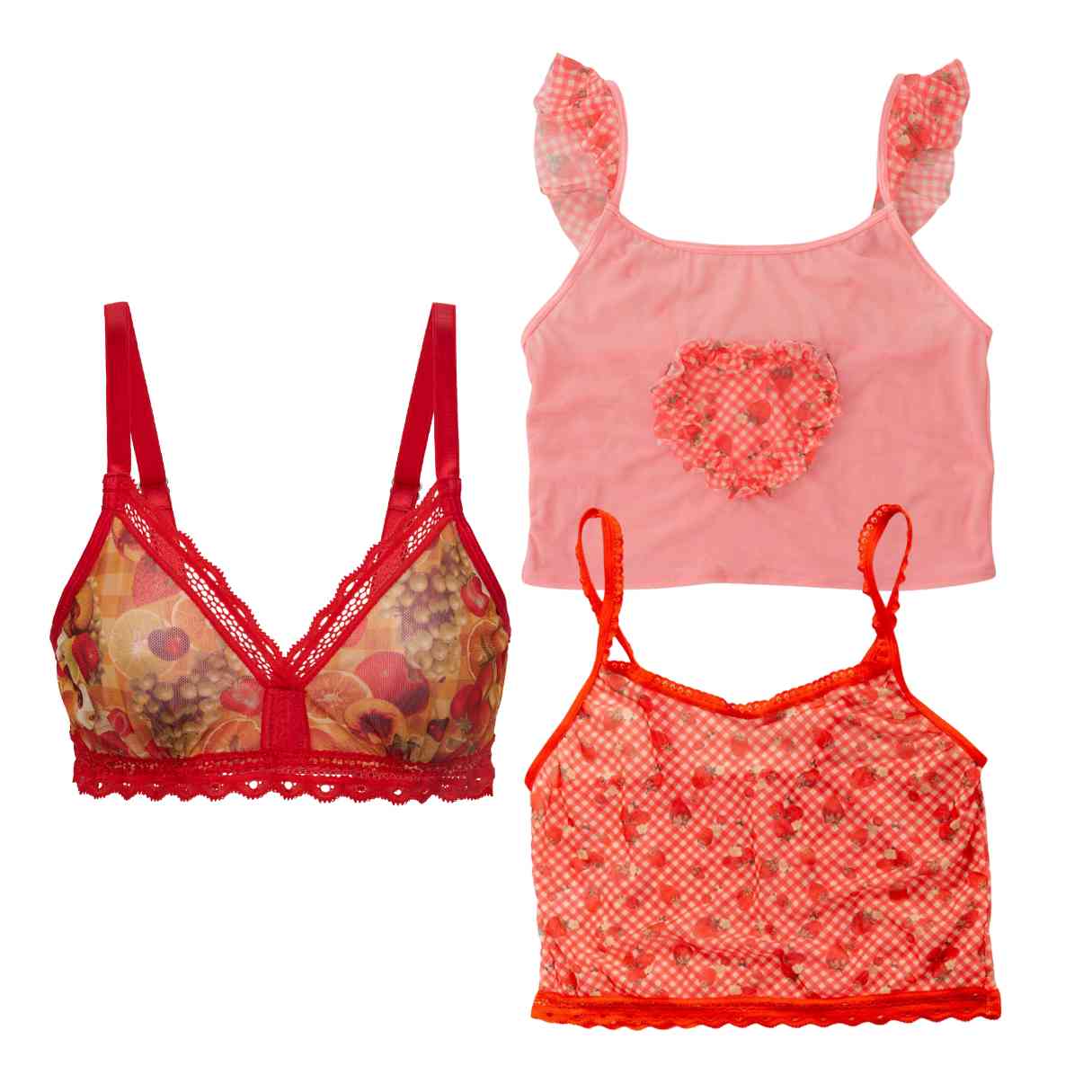 Fruit Lover's Bralette 3-Pack