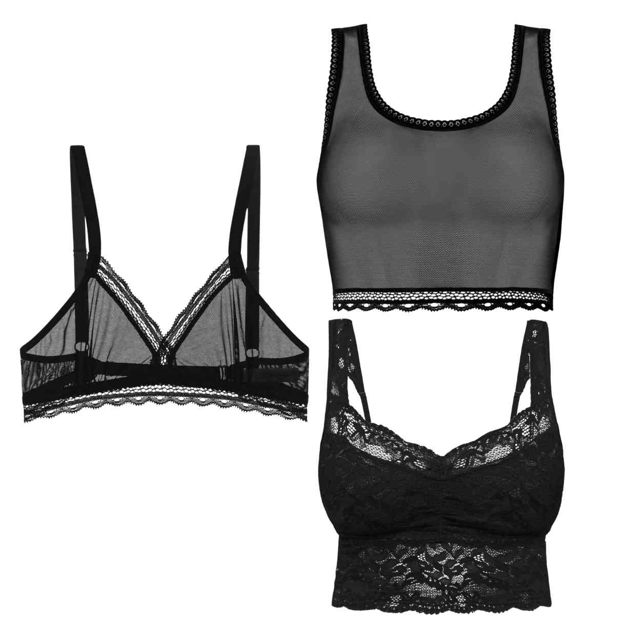 Back to Black Bralette 3-Pack