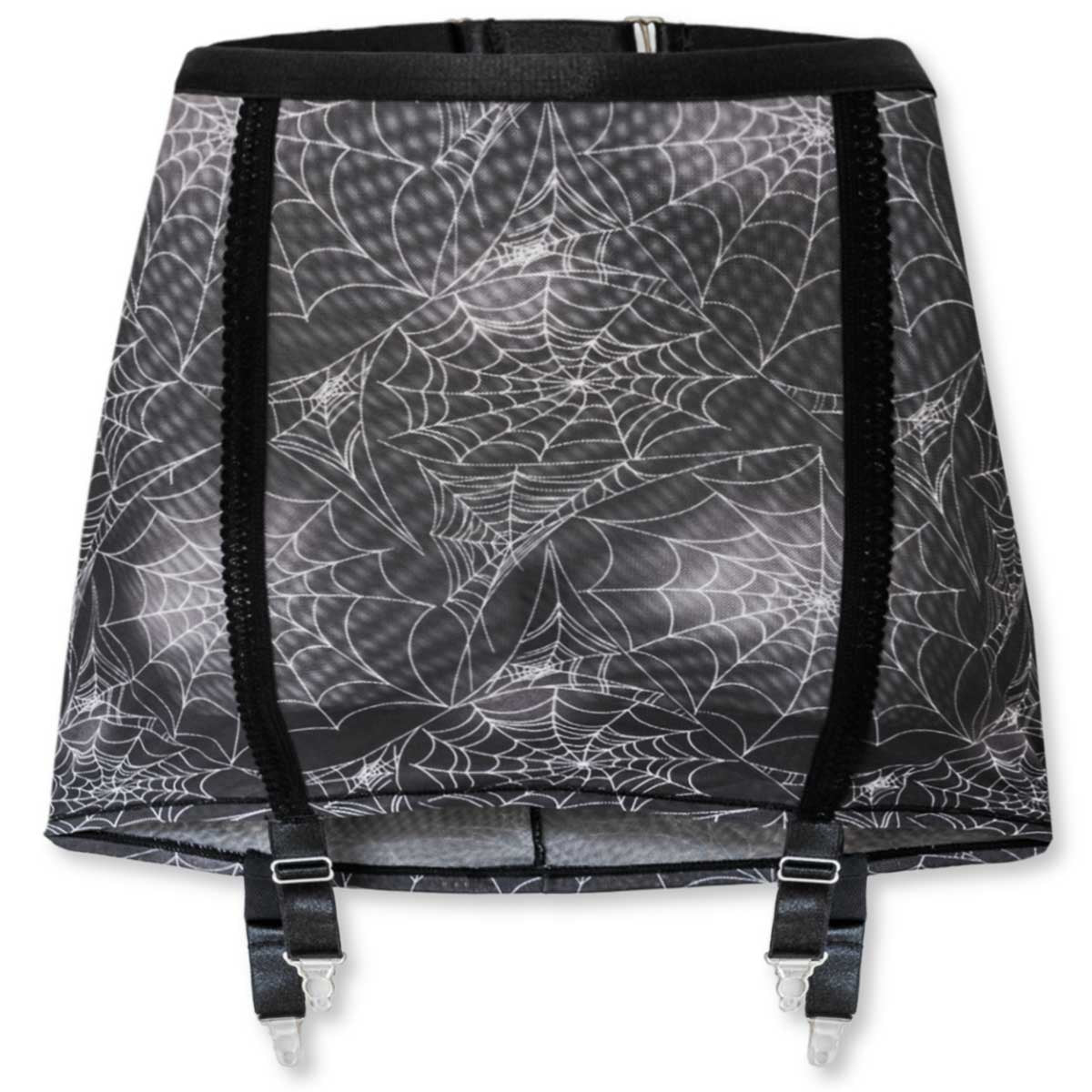 Spider's Lace Web Print Garter Skirt