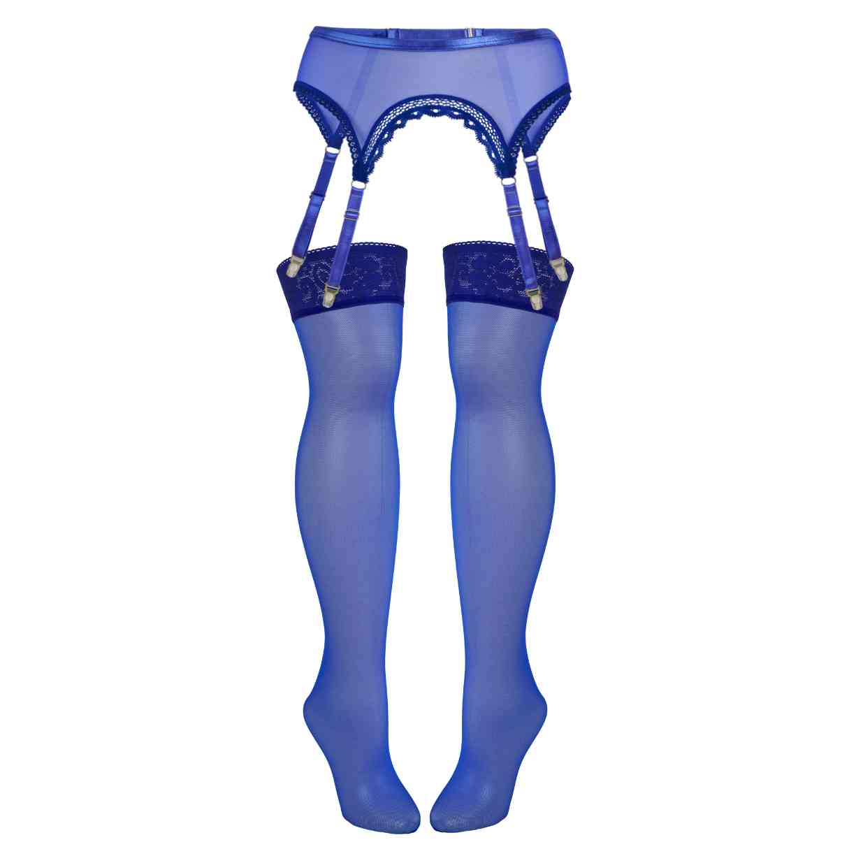 Ultramarine Mesh Garter + Stockings Set