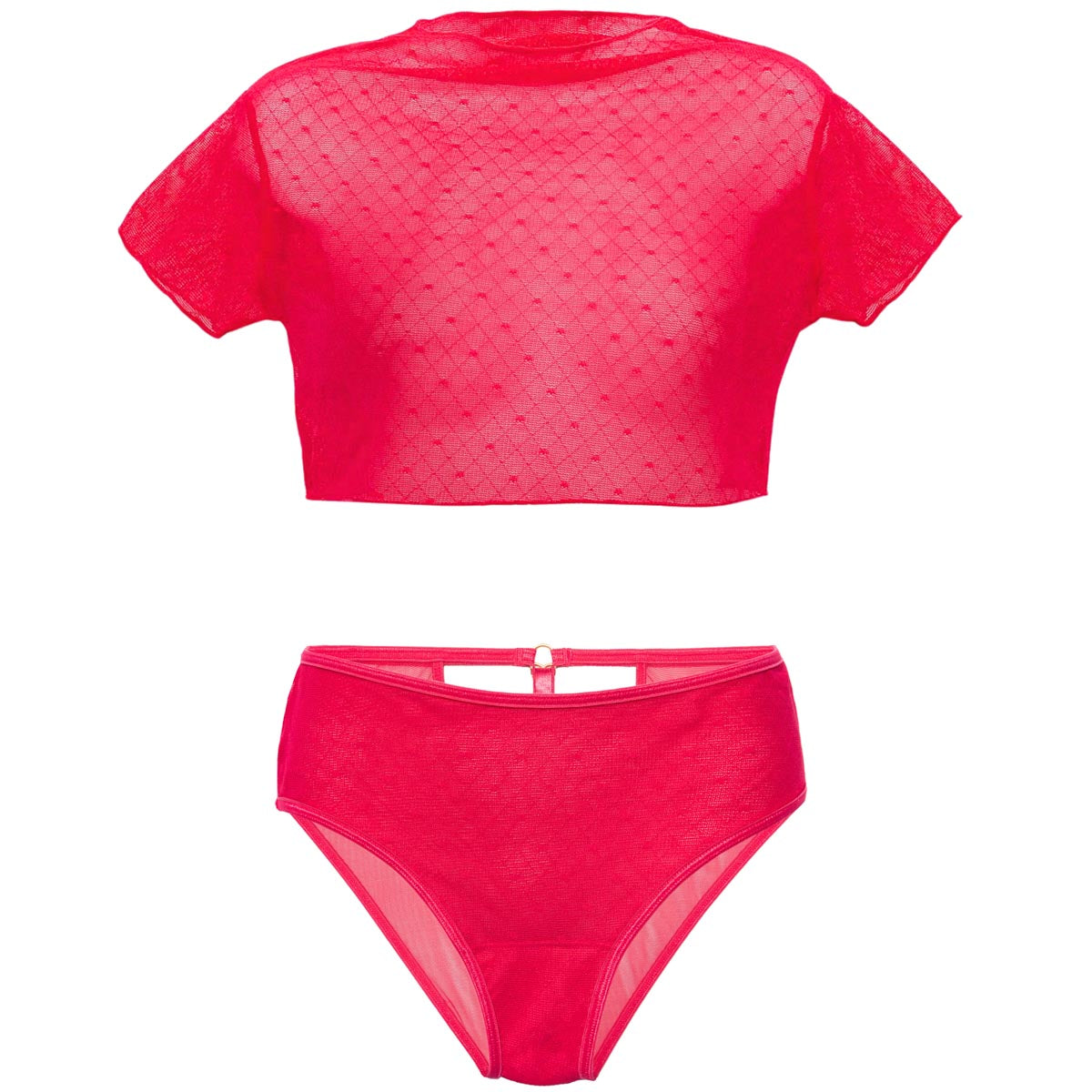 Hearts of Venus Crop Tee + Bikini Set