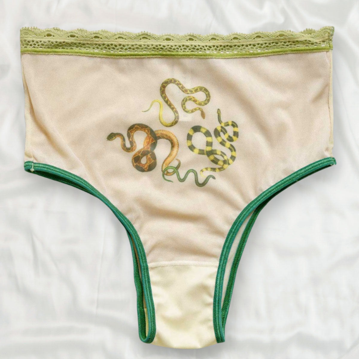 Snakes Printed High Waist Undies