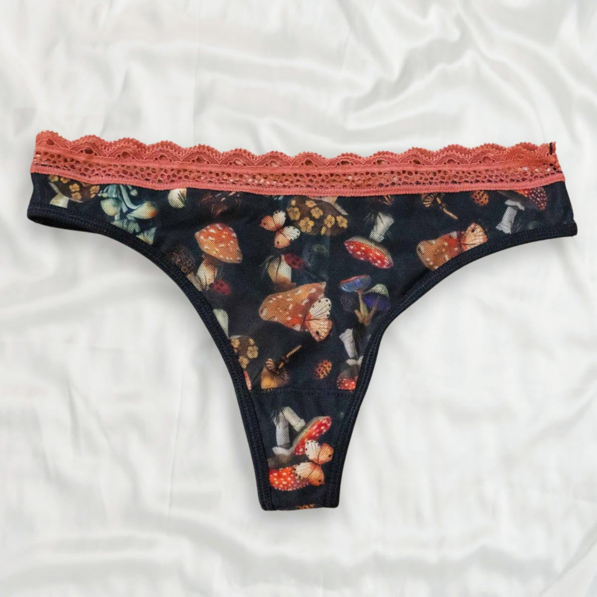 Mystical Mushrooms Printed Thong