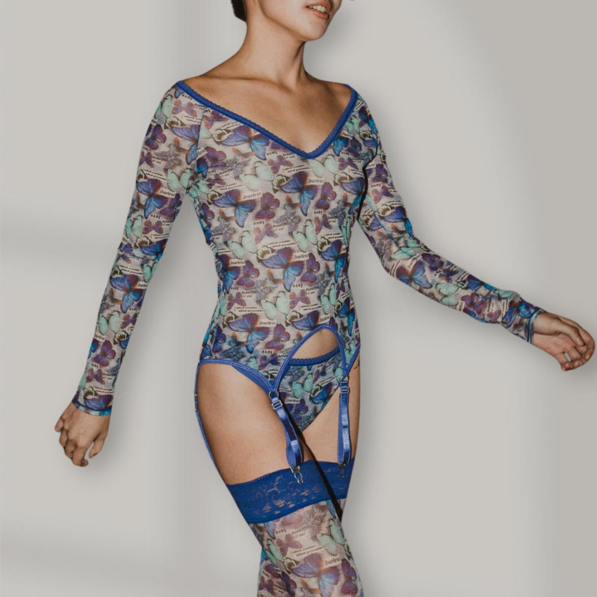 Butterfly Metamorphosis Long Sleeve Garter Tee