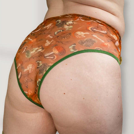 Mushroom Fairy Printed High Waist Undies