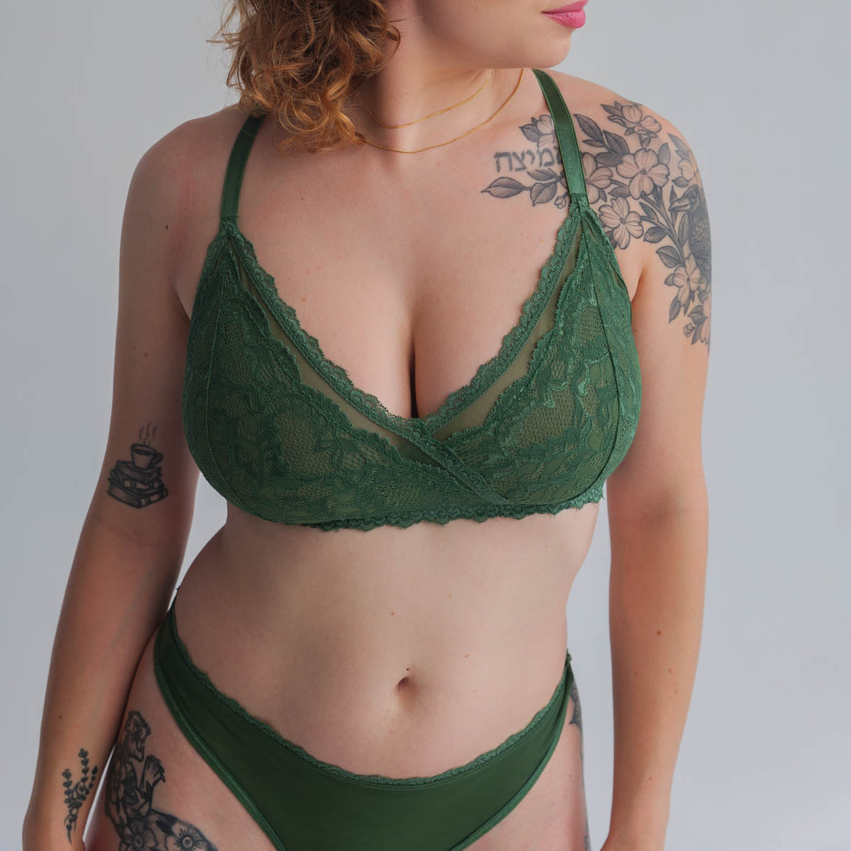 Lacey Bralettes 2 Pack in Forest - Uye Surana