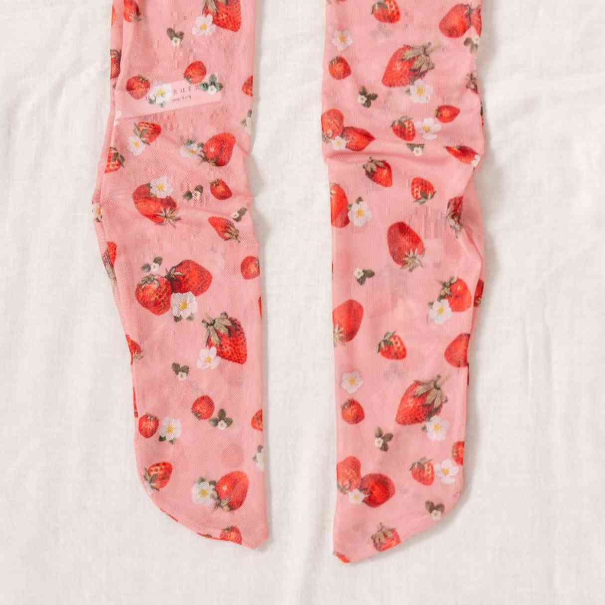 Strawberries and Cream Stay Up Stockings 4X/5X